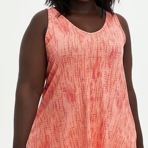 Tie Dye Coral Super Soft Swing Tank